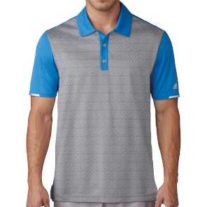 Adidas Chlimachill Tri-Geo Print Polo Shirt Herren grau/blau